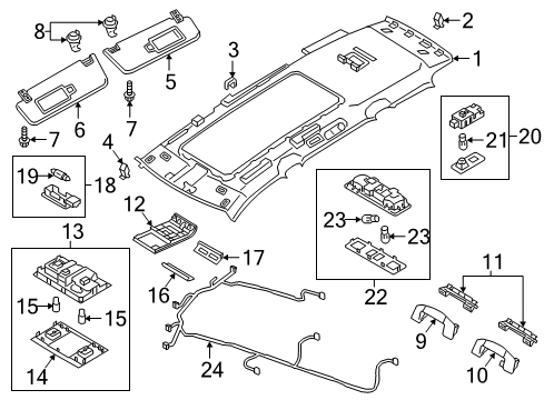 Volkswagen 3CN-861-303-ZA2 Interior Lamp Trim Plate Volkswagen 3CN-861-303-ZA2 Interior Lamp Trim Plate
