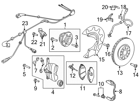 Volkswagen 5G0-698-221 Brake Pads Repair Kit Volkswagen 5G0-698-221 Brake Pads Repair Kit