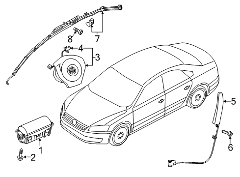 Volkswagen 5C0-959-655-AB-0M2 SDM Module Volkswagen 5C0-959-655-AB-0M2 SDM Module
