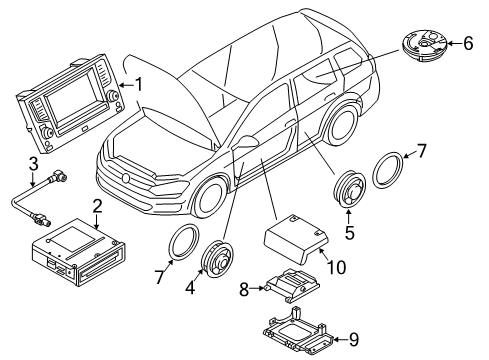 Volkswagen 5G6-919-605-B Display System Volkswagen 5G6-919-605-B Display System