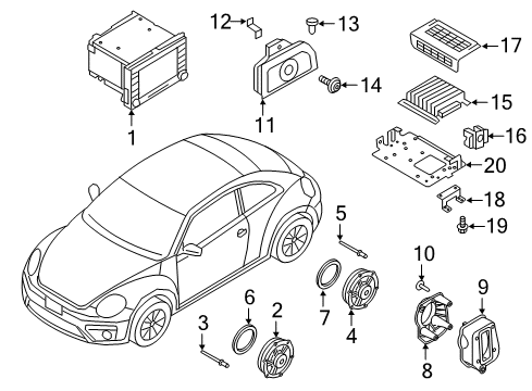 Volkswagen N-021-156-5 Frame Nut Volkswagen N-021-156-5 Frame Nut
