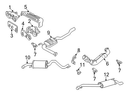 Volkswagen 021-253-091-B Front Pipe Volkswagen 021-253-091-B Front Pipe