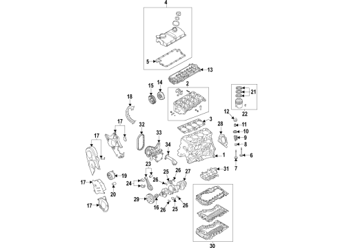 Volkswagen 04L-107-065-A-001 Piston Volkswagen 04L-107-065-A-001 Piston
